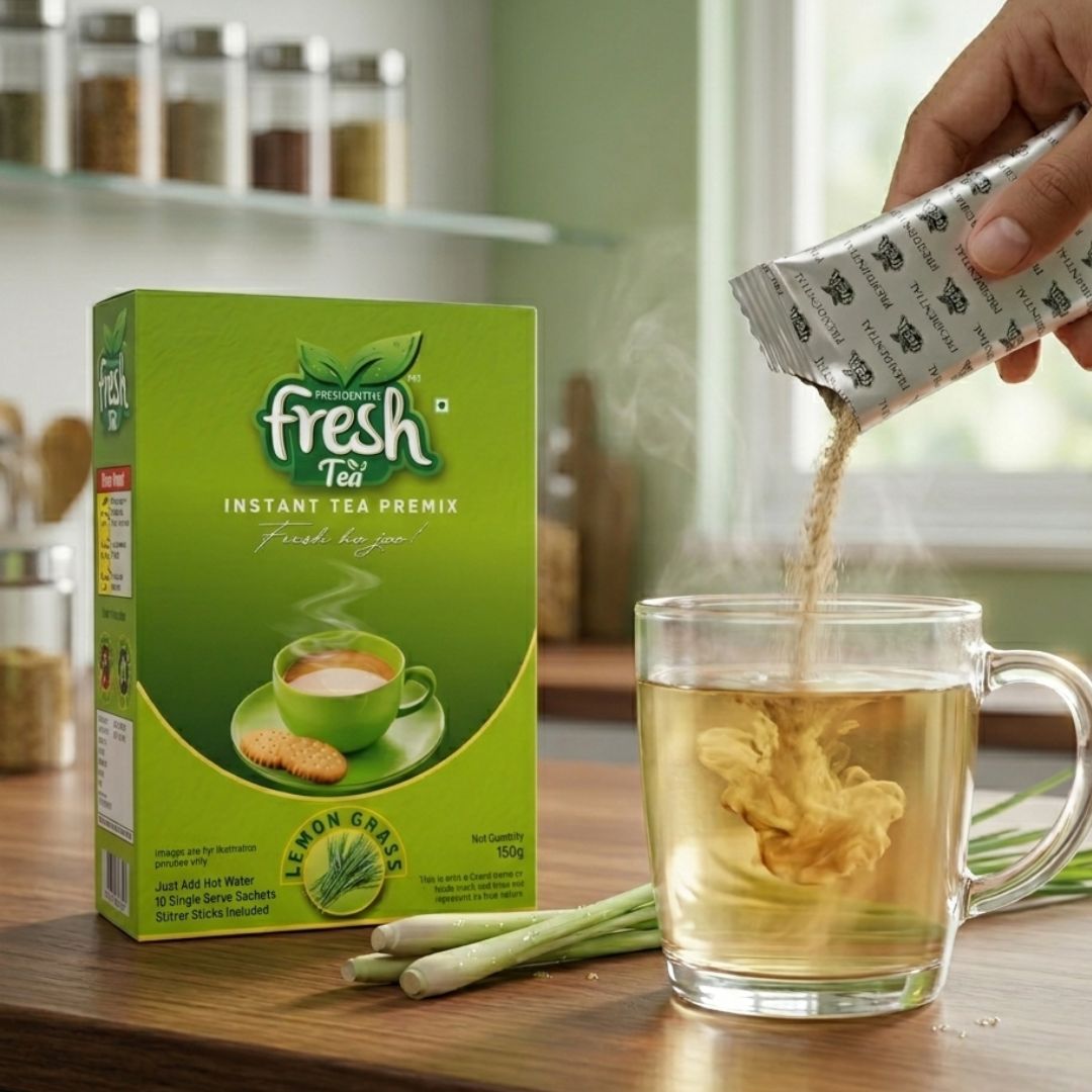 Lemon Grass Instant Tea Premix 10 Sachets (Regular)