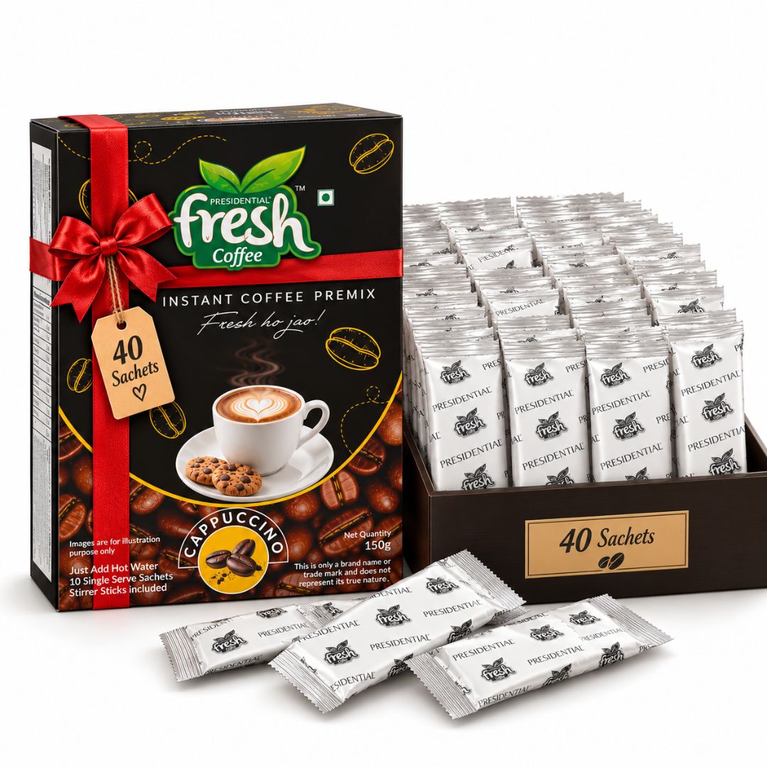 Morning Ritual - Fresh Cappuccino Instant Coffee Premix — Pack of 40 Sachets