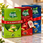 Presidential Fresh Chai Discovery 60 - 20 Each of Masala, Cardamom & Lemongrass Instant Tea Premix