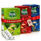 Presidential Fresh Chai Trifecta 90 — 30 Each of Masala, Cardamom & Lemongrass Instant Tea Premix