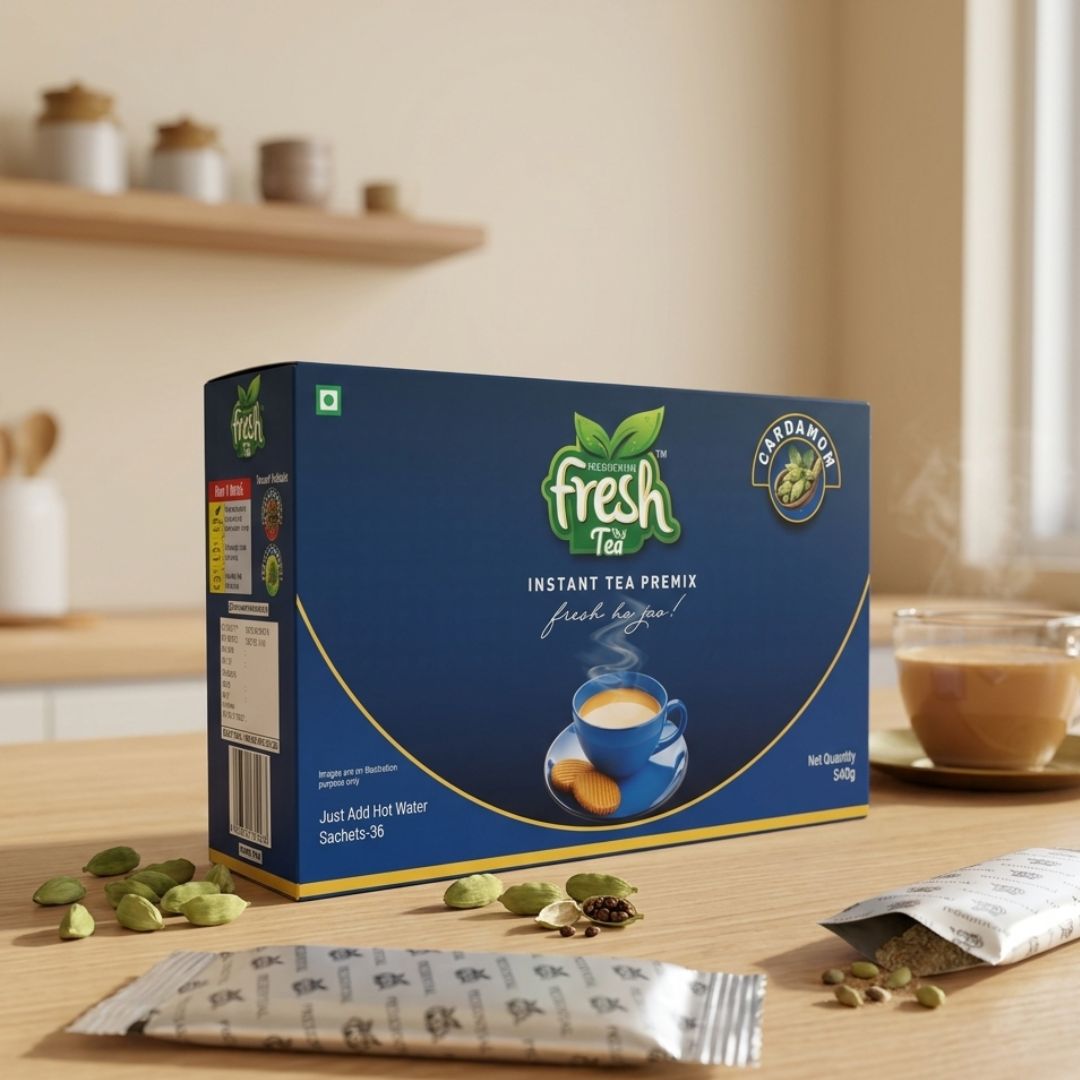 Cardamom Instant Tea Premix 36 Sachets (Regular)