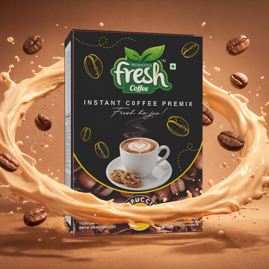 Cappuccino Instant Coffee Premix 10 Sachets (Regular)