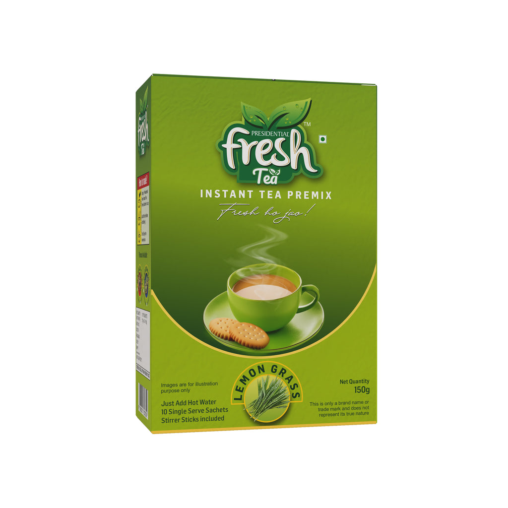 Lemon Grass Instant Tea Premix 10 Sachets (Regular)