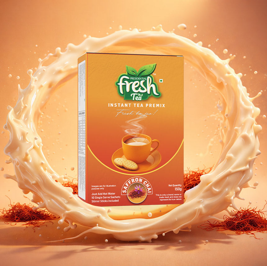 Saffron Instant Tea Premix 10 Sachets (Regular)