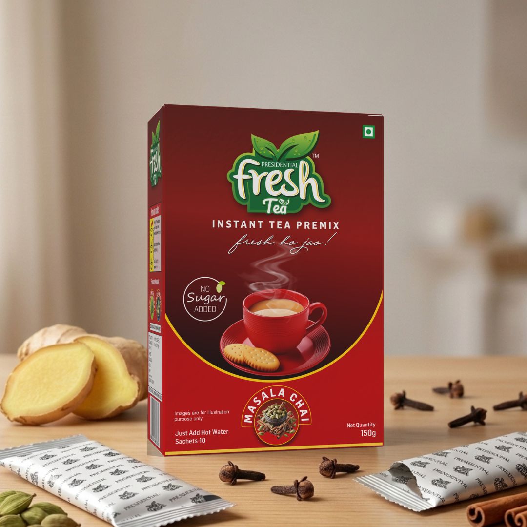 Cardamom Instant Tea Premix 10 Sachets (Sugar-Free)