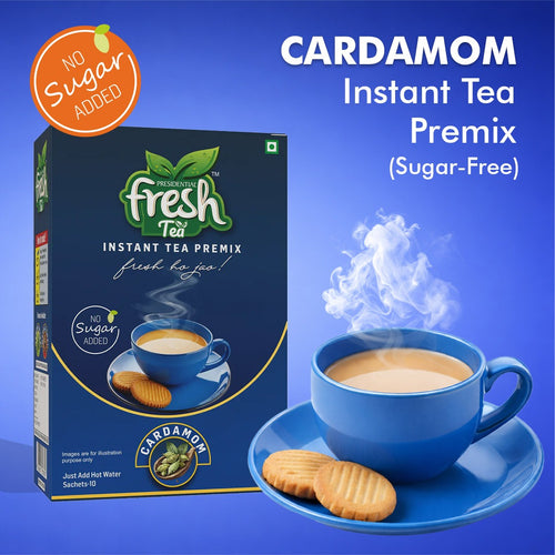 Cardamom Instant Tea Premix 10 Sachets (Sugar-Free)